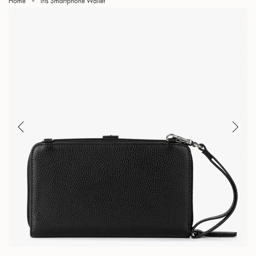 The‎ Sak Iris Smartphone Crossbody Bag Womens Small Black Leather New Wallet